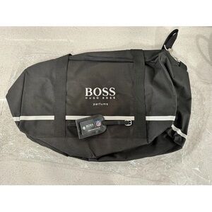 Hugo Boss sturdy nylon duffel duffle bag with shoulder strap and NFL luggage CP1